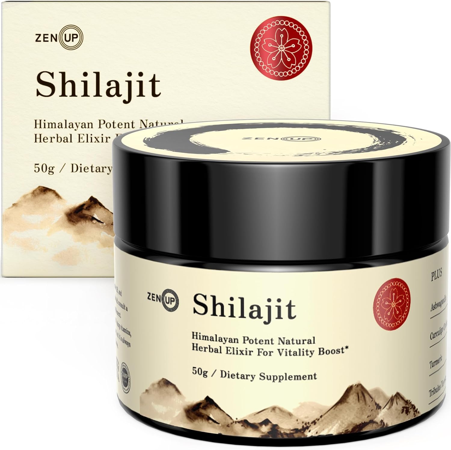 50G Shilajit Pure Himalayan Organic Shilajit Resin, 800mg High Potency, Golden Grade A Golden A-Grade Nutrients, 85+ Trace Minerals & Fulvic Acid, Immune Booster & Natural Energy