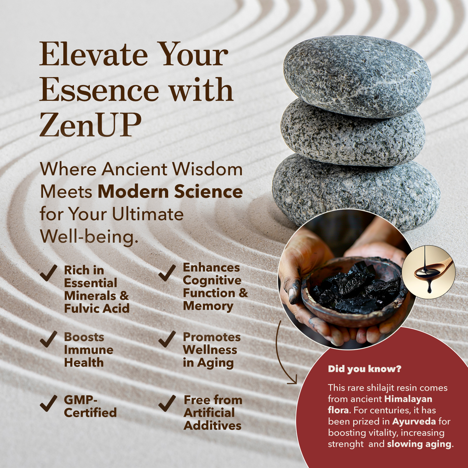 50G Shilajit Pure Himalayan Organic Shilajit Resin, 800mg High Potency, Golden Grade A Golden A-Grade Nutrients, 85+ Trace Minerals & Fulvic Acid, Immune Booster & Natural Energy - Image 4